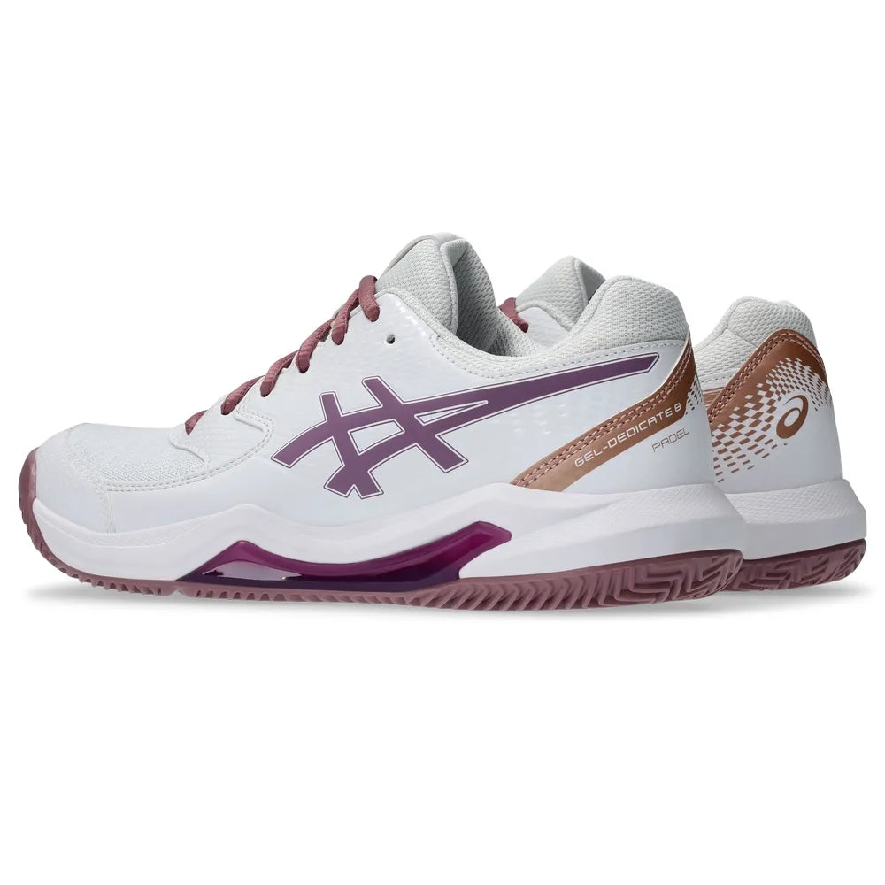 GEL-DEDICATE 8 PADEL – WHITE / DARK UBE