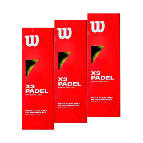 X3 PADEL PRESSURELESS  PACK 3